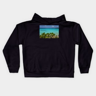 Anguilla Shoal Bay  Blue Water Kids Hoodie